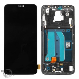Ecran LCD + Vitre Tactile Noire OnePlus 6