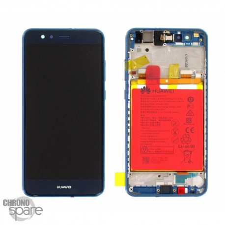 Bloc écran LCD + vitre tactile + batterie Huawei P10 Lite Bleu (officiel)