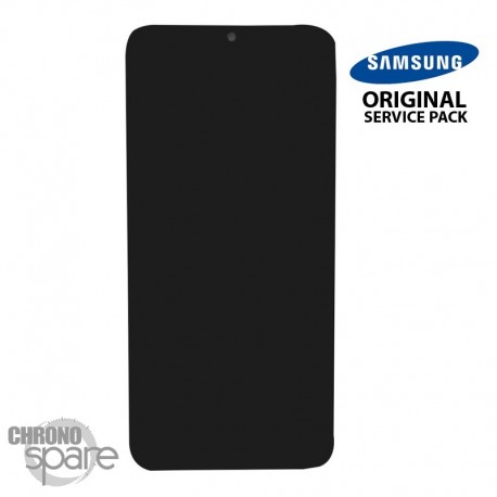 Ecran LCD + Vitre Tactile + châssis noir Samsung Galaxy A30s A307F (officiel)