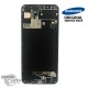 Ecran LCD + Vitre Tactile + châssis noir Samsung Galaxy A30s A307F (officiel)