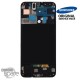 Ecran LCD + Vitre Tactile + châssis noir Samsung Galaxy A50 A505F (officiel)