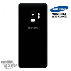 Vitre arrière+vitre caméra noir (officiel) Samsung Galaxy S9 G960F