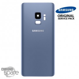 Vitre arrière+vitre caméra bleu (officiel) Samsung Galaxy S9 G960F