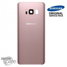 Vitre arrière + vitre caméra Rose (officiel) Samsung Galaxy S8 Plus G955F