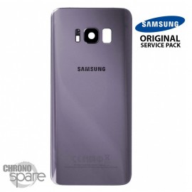 Vitre arrière + vitre caméra Orchidée (officiel) Samsung Galaxy S8 Plus G955F