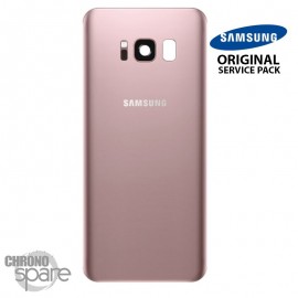 Vitre arrière+vitre caméra Rose (officiel) Samsung Galaxy S8 G950F