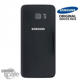 Vitre arrière + vitre caméra Noir (officiel) Samsung Galaxy S7 Edge G935F 
