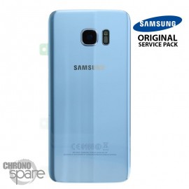 Vitre arrière + vitre caméra Bleu Corail (officiel) Samsung Galaxy S7 Edge G935F