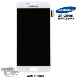 Vitre tactile + écran LCD Samsung S6 (G920F) Blanc GH97-17260B (officiel)