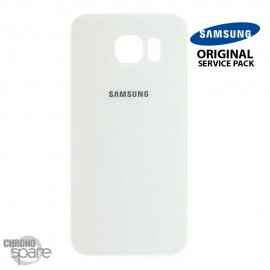 Vitre arrière Samsung S6 G920F blanc (officiel)
