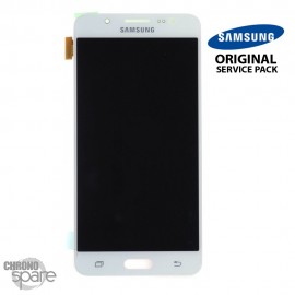Ecran LCD et Vitre Tactile Blanche Samsung J5 2016 J510F (officiel) GH97-18792C