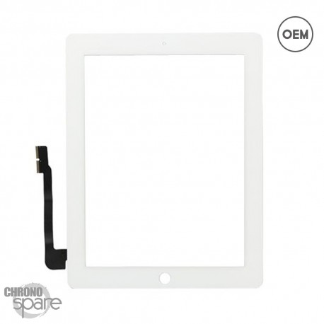 Vitre tactile blanche iPad 3/4 OEM