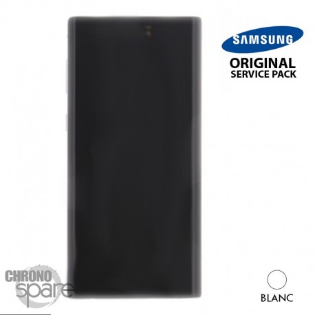 Vitre tactile et écran LCD Samsung Galaxy Note 10 SM-N970 (officiel) Blanc