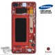 Ecran LCD + Vitre Tactile + châssis rouge Samsung Galaxy S10 Plus G975F (officiel)