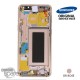 Ecran LCD + Vitre Tactile + châssis or rose Samsung Galaxy S9 G960F (officiel)
