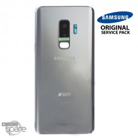 Vitre arrière + vitre caméra Gris Titanium Samsung Galaxy S9 PLUS G965F (Officiel)