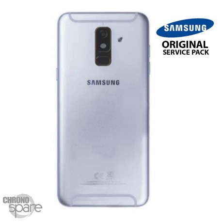 Vitre arrière + vitre caméra Violet Samsung Galaxy A6 Plus 2018 A605F (Officiel)