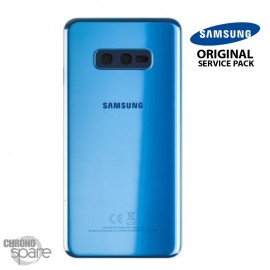 Vitre arrière + vitre caméra Bleu Samsung Galaxy S10e G970F (Officiel)