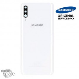 Vitre arrière + vitre caméra Blanc Samsung Galaxy A70 A705F (Officiel)