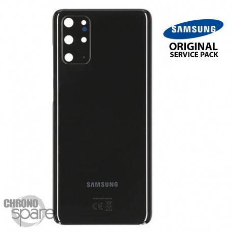 Vitre arrière + vitre caméra Noir Samsung Galaxy S20 Plus (Officiel)