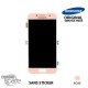 Vitre tactile + Ecran LCD Samsung Galaxy A3 2017 A320F (officiel) GH97-19732D Rose