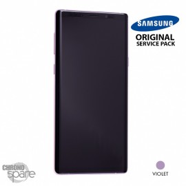 Vitre tactile et écran LCD Samsung Galaxy Note 9 SM-N960 (officiel) Mauve Orchidée