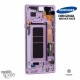 Ecran LCD + Vitre tactile + Châssis Mauve Orchidée Samsung Galaxy Note 9 SM-N960 (Officiel)