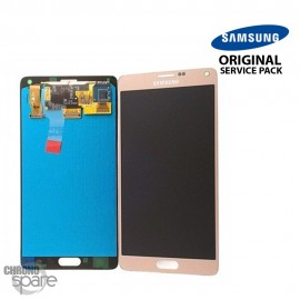 Vitre tactile et écran LCD Samsung Galaxy Note 4 N910F Or GH97-16565C (officiel)