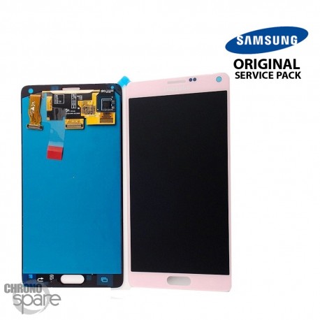 Vitre tactile et écran LCD Samsung Galaxy Note 4 N910F Or Rose GH97-16565D (officiel)