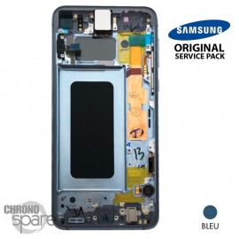 Ecran LCD + Vitre Tactile + châssis Vert Samsung Galaxy S10 E G970F (officiel)