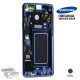 Ecran LCD + Vitre Tactile + châssis bleu Samsung Galaxy S9 G960F (officiel)