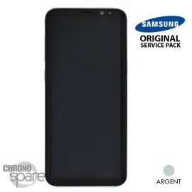 Ecran LCD + Vitre Tactile argent Samsung Galaxy S8 G955F (officiel) GH97-20470B