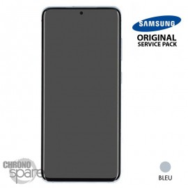 Ecran LCD + Vitre Tactile + châssis gris Samsung Galaxy S20 4G G980F / 5G G981B (officiel)