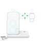 Chargeur Sans Fil 3 en 1 iPhone / iWatch / Airpods Blanc