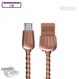 Cable Micro usb Eloop S42 Rose