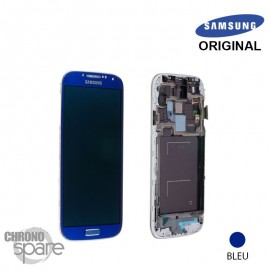 Vitre tactile et ecran LCD Samsung S4 i9505 Bleu GH97-14655C (Officiel)