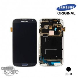 Vitre tactile et ecran LCD Samsung S4 i9500 Gris/Noir (Officiel)