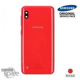 Vitre arrière + vitre caméra Rouge Samsung Galaxy A10 A105FN (Officiel)