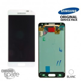 Vitre tactile et écran LCD Samsung Galaxy Alpha G850 Blanc (officiel) GH97-16386D