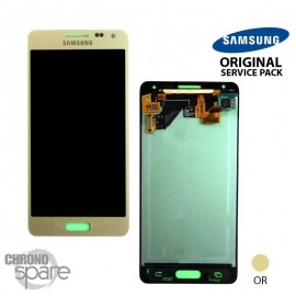 Vitre tactile et écran LCD Samsung Galaxy Alpha G850 Or (officiel) GH97-16386B