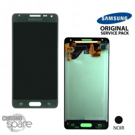 Vitre tactile et écran LCD Samsung Galaxy Alpha G850 Gris/Noir (officiel) GH97-16386A