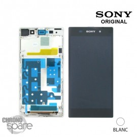 Ecran LCD + Vitre Tactile Noire + Chassis Sony Xperia Z1 C6903 (officiel) 1276-5214