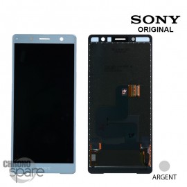 Ecran LCD + vitre tactile Argent Sony Xperia XZ2 Compact (officiel)