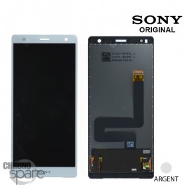 Ecran LCD + vitre tactile Argent Sony Xperia XZ2 (officiel)