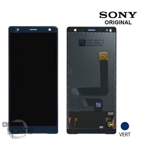 Ecran LCD + vitre tactile Vert Sony Xperia XZ2 (officiel)