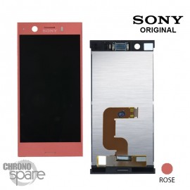 Ecran LCD + vitre tactile Rose Sony Xperia XZ1 Compact (officiel)