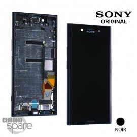 Ecran LCD et Vitre tactile avec châssis Sony Xperia XZ Premium G8141 (officiel) Noir abyssal