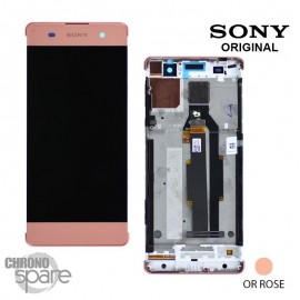 Ecran LCD & Vitre tactile Or Rose Sony Xperia XA (officiel) 78PA3100050