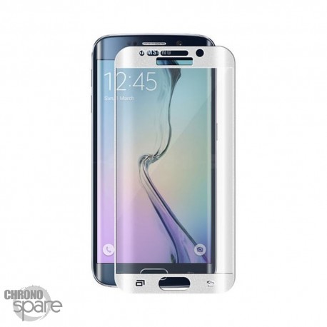 Vitre de protection incurvée Samsung Galaxy S7 Edge Blanche