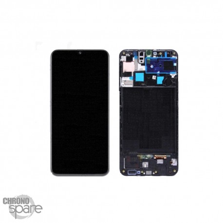 Ecran LCD + Vitre Tactile sans châssis noir Samsung Galaxy A50s